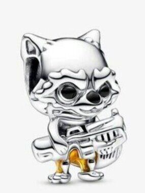 Marvel Guardians of the Galaxy Rocket Raccoon Charm, 925 Sterling Silver Charm